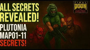 Definitieve DOOM Plutonia Experimentkaart 1-11: Alle geheimen onthuld! Ultieme gids, 100% geheim ...