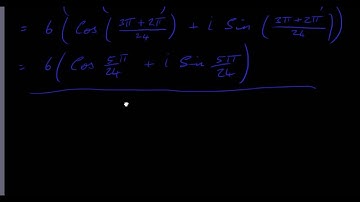 Multiplying and dividing Complex Nos in Polar Form