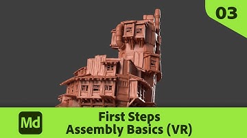 First Steps with Substance 3D Modeler - 03 Assembly (VR Mode) | Adobe Substance 3D