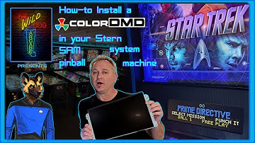 How To Install a Color DMD into Stern Star Trek SAM System Pinball Machine!