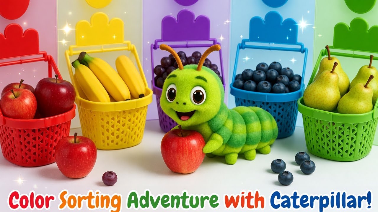🍎 Adventure: The Hungry Caterpillar’s Maze | A Munching Adventure Through the Rainbow Fruit Maze