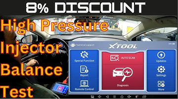 XTOOL IP616 Scantool GM Injector Balance Test Demo