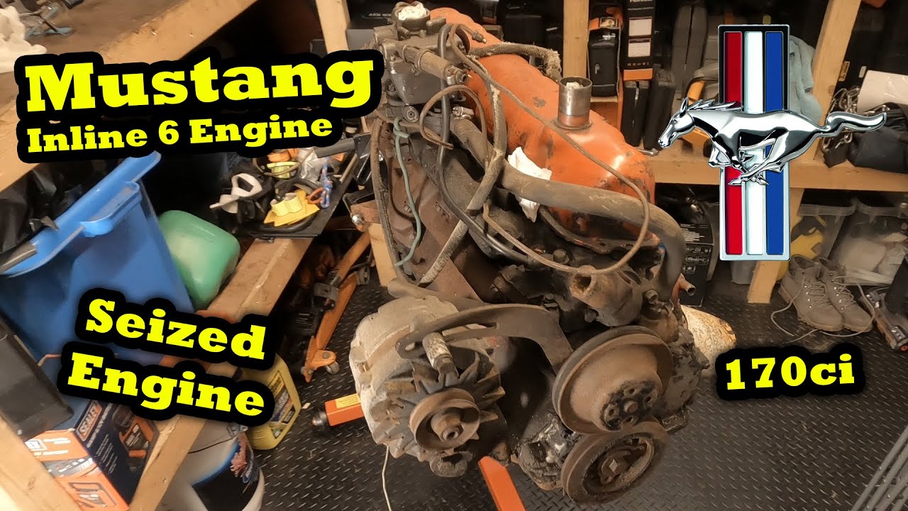 1960s Ford Mustang / Falcon 170 Six Cylinder Engine Teardown / Build - Seized Piston Rings - Pt #1