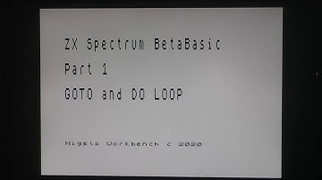 BetaBasic ZX Spectrum pt1