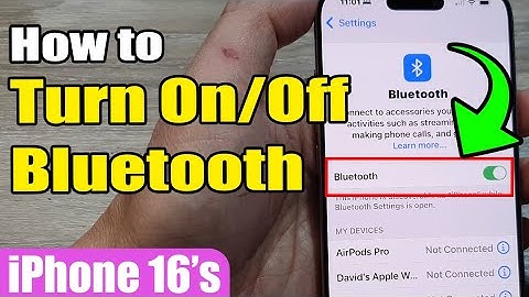 🔵 How to Turn On/Off BLUETOOTH on iPhone 16/16 Pro Max | iOS 18 Guide 📱