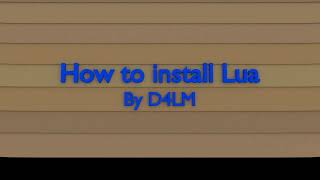 How to install Lua for Visual Studio Code