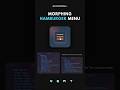 Morphing Hamburger Menu Animation | CSS + JavaScript UI