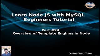 Learn Node JS with MySQL APIs Development Beginners Tutorial | Template Engines in Node Application Profile