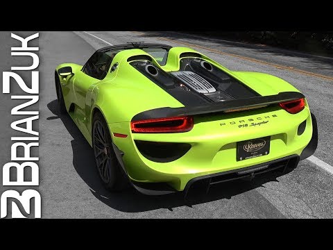 Acid Yellow Porsche 918 Spyder