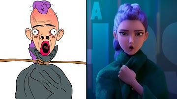 Huntrix Golden - Kpop Demon Hunters Drawing Meme Part 2