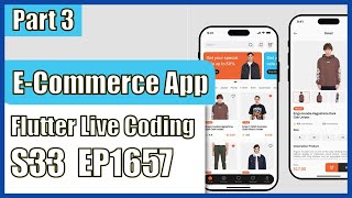[Flutter] Flutter Live Coding EP1657 (E - Commerce Mobile Apps UI Part 3)