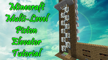 Minecraft (1.8+) Multi-Level Piston Elevator Tutorial [ULTRA Fast/Compact/SMP Friendly]