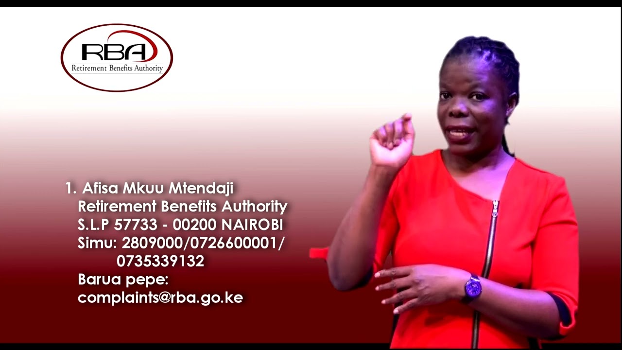 RBA Service Charter Sign Language Kiswahili