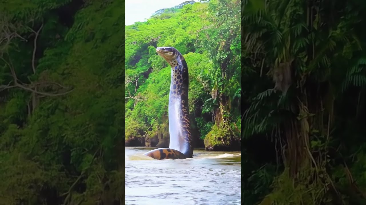 SCARY Giant Snake Senses Our Presence Anaconda Snakevideo Amazon Jungle Giantsnake