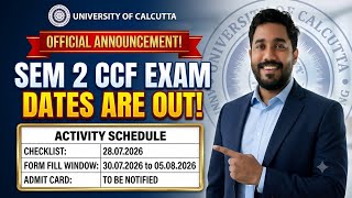 CU Semester 2 Students Activity Schedule | Important Dates & Details | Exam Enrolment & Exam Date
