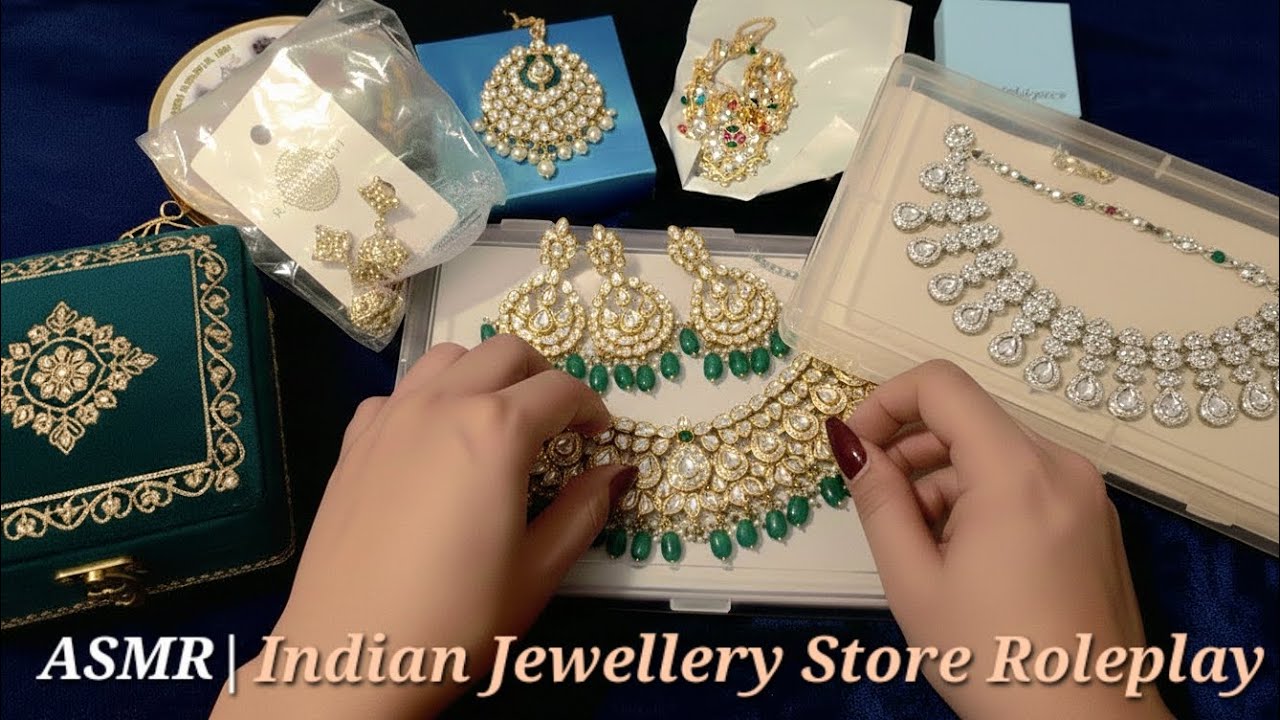 ASMR Indian Jewellery Store Roleplay 💎 | Soft spoken ✨ (lots of tingles and tapping)  