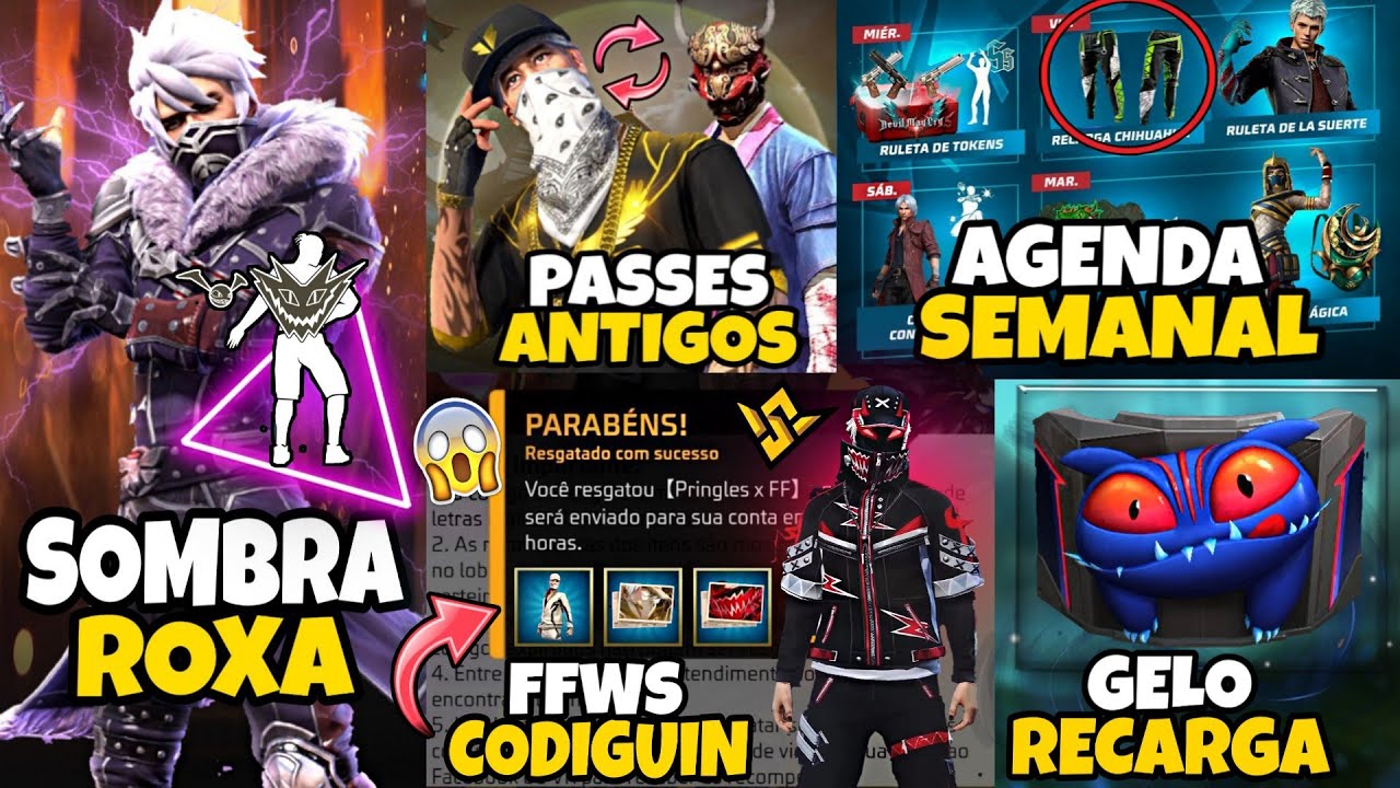 URGENTE!! NOVO CODIGUIN, GOLA ALTA PRETA, TROCA NICK, DUNK MASTER, CUBO  GRÁTIS - NOVIDADES FREE FIRE 