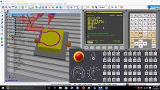 cutter compensation left using G41!! how to give cutter compensation in CNC simulation Programm!!