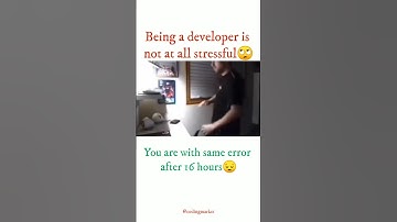 Whoever says developing is not at all a stressful🥺#coders #developer #viral #shorts #song #songs