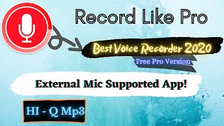 Plugin Your MIC - Best Audio Recording App for Android 2020. Hi-Q Mp3 screenshot 5