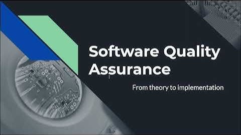 Testing and Quality Assurance Chapter 6 & 7 Video Recording