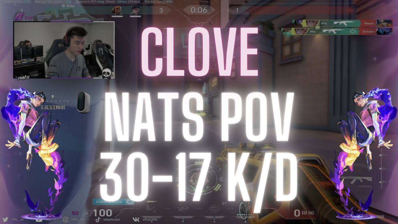 Liquid nAts POV Clove on Sunset 30-17 K/D (VALORANT Pro POV)