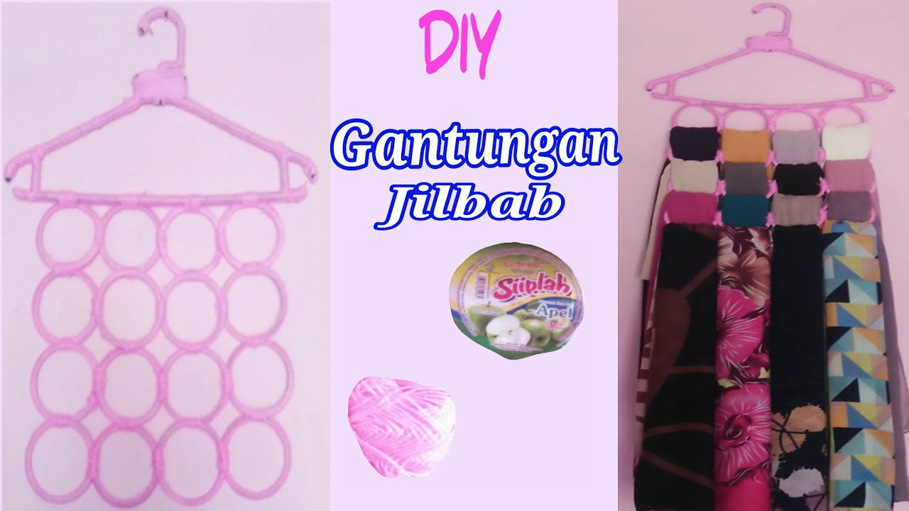  Cara  Membuat  Gantungan Jilbab dari  Gelas  Plastik  Bekas 