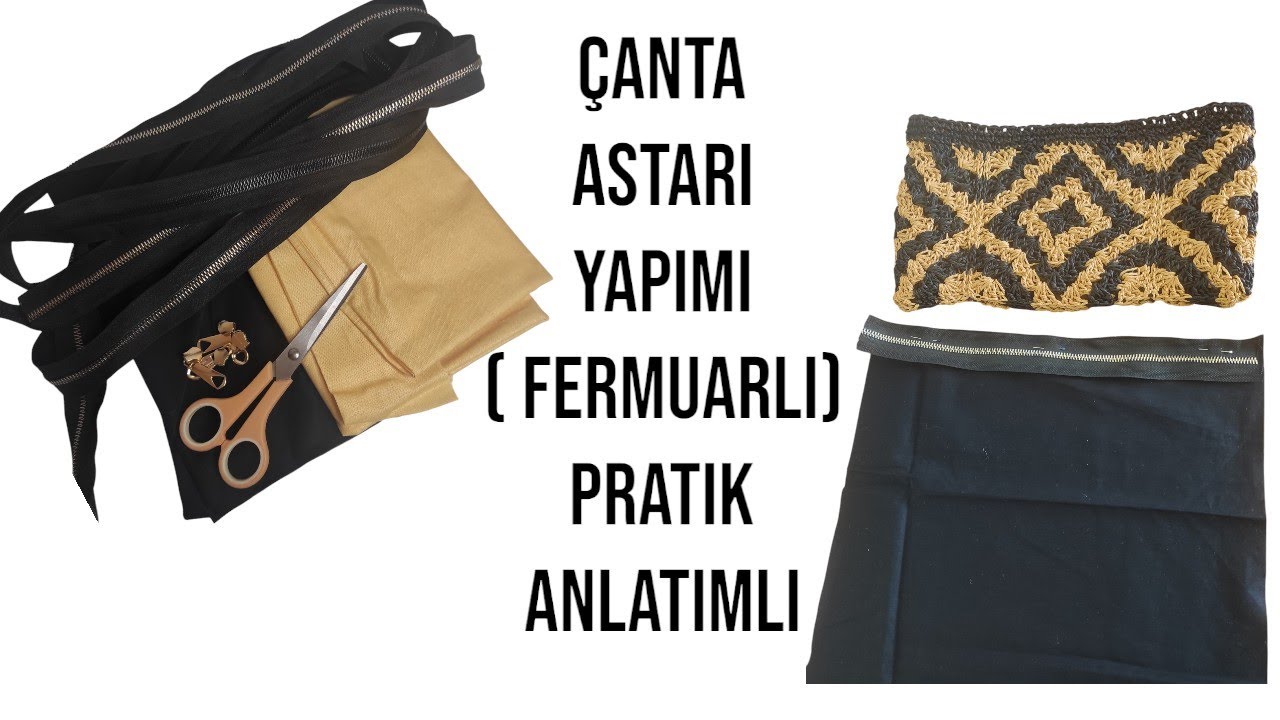 Fermuarlı Astar Dikimi - Basit Anlatımlı #astar #liner #handmade