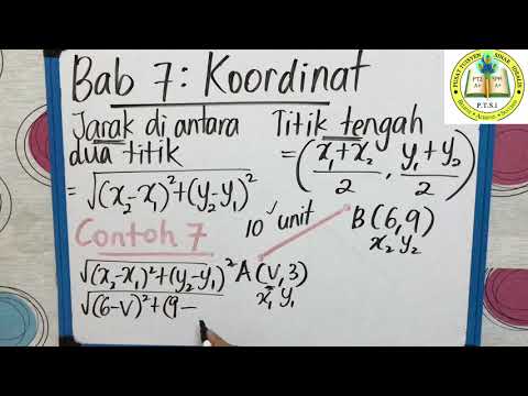 Bab 7 Koordinat Matematik Tingkatan 2 Youtube
