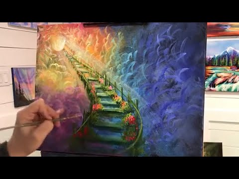 ACRYLIC PAINTING TUTORIAL 💙 STEP by STEP 💙🎨 - YouTube