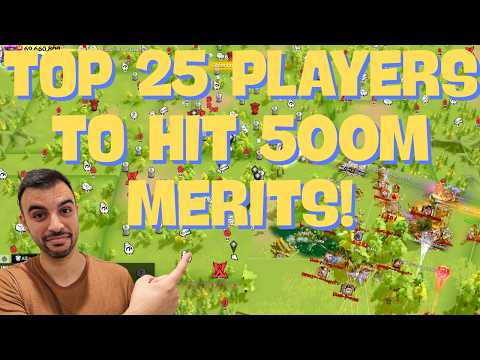 Top 25 Players Who Reached 500M Merits FIRST! | Call of Dragons