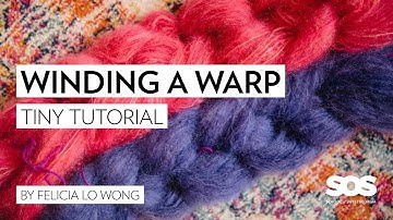 Winding a Warp // School of SweetGeorgia // Tiny Tutorial