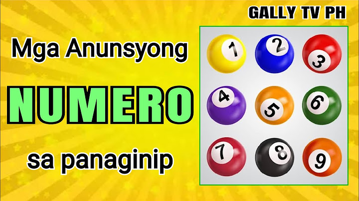 Mga Anunsyong NUMERO sa panaginip #numerosapanaginip #anunsyo #lotto #buenas #swertres #numero