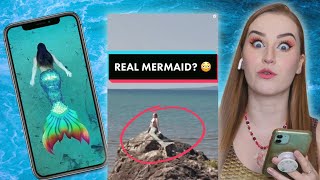 Reacting to REAL MERMAIDS on TikTok!