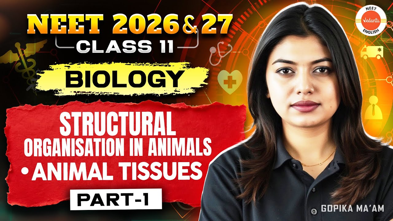 Structural Organisation🔥 | Animal Tissues - Part 1 | Class 11 | NEET 2026 & 2027 | Gopika Ma'am