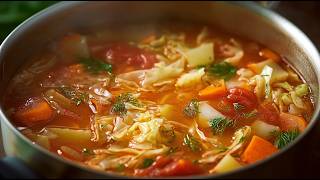 Cette soupe sauve mon estomac ! Vous devez absolument l'essayer ! Une soupe rapide en 20 minutes !
