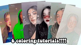 6 DIFFERENT coloring tutorials