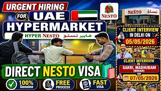 urgent Requirement For Nesto Hyper market direct Nesto Visa