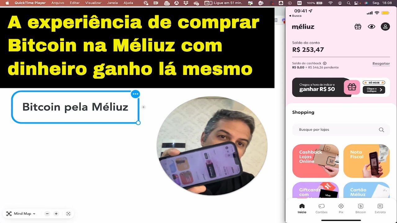 A experiência de comprar Bitcoin pela Méliuz
