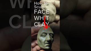 How to sculpt face with clay #art #clayart #sculpter #miniatureart #polymerclay