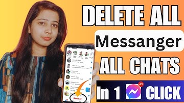 Delete All Messenger Chat In One Click || Facebook Messenger all message delete kaise kare 1click me