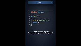 How a C Program Turns into an Executable | C Compiler Process #CProgram #Compiler #EmbeddedSystem
