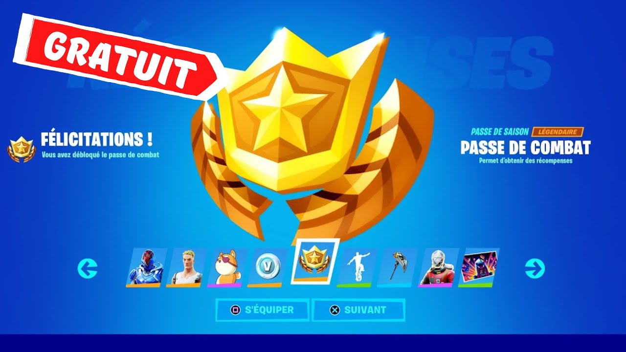 Avoir le Passe de Combat GRATUIT sur Fortnite - YouTube