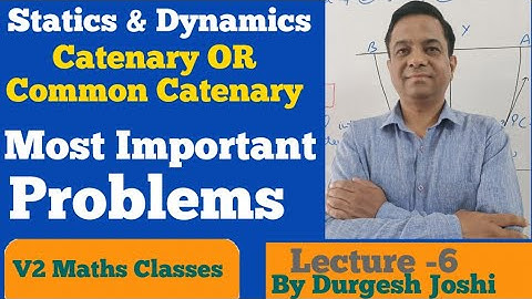 Catenary OR Common Catenary|Most Important Questions|Lecture-6|