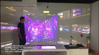 Media display touch Wall Image and video browsing big screen interactive software system