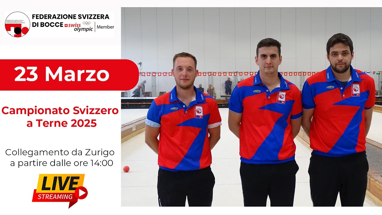 Campionato Svizzero a Terna 2025 - Zurigo - Bocce