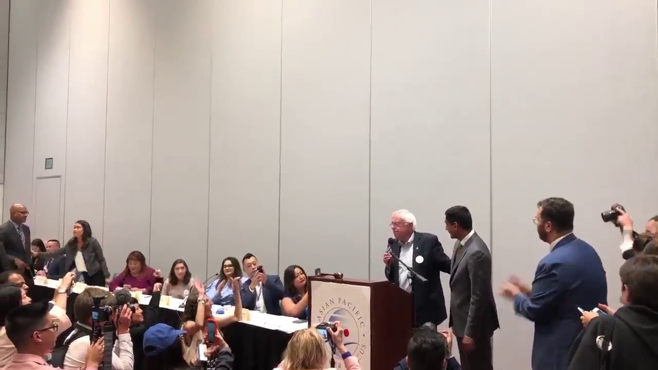 Ro Khanna Introduces Bernie Sanders at the CA Dem API Caucus