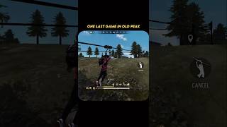 This is the End 😢 Old Peak Memories | Free FireOption #freefire #ffshorts #oldplayer