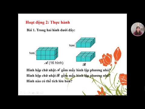 Toán - Tuần 23. Bài dạy: Thể tích của một hình