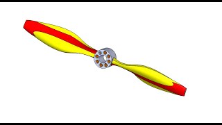 Aircraft propeller design in solidworks #SOLIDWORKS #technology #aerospace #engineering #mechanical